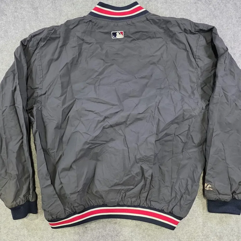 Vintage New York Yankees Jacket‎ Mens XL Blue MLB Baseball Majestic Pullover